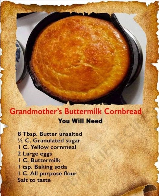 grandmothers buttermilk cornbread