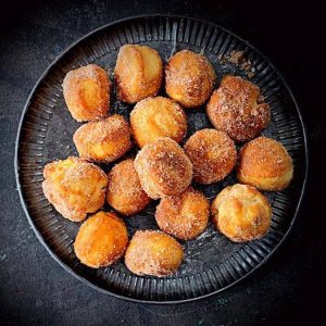 air fryer churro donut holes