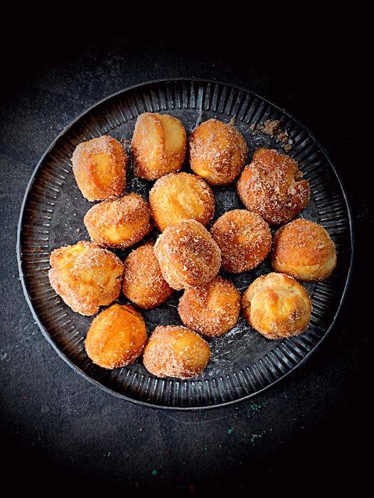 air fryer churro donut holes